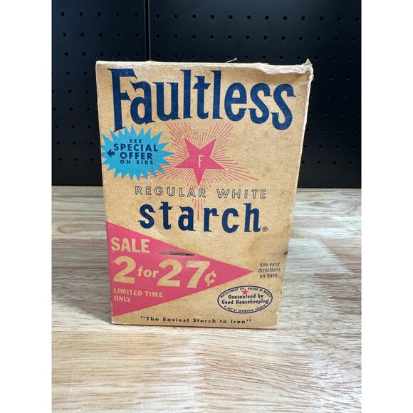 Faultless Other - Vintage Faultless Regular White Starch Opened